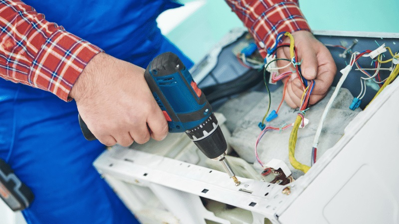 Keçiören Fujitsu Fujitsu çamaşır makinesi kart tamiri – Su almama arızası orijinal parça ile giderildi. - Teknik servis örneği