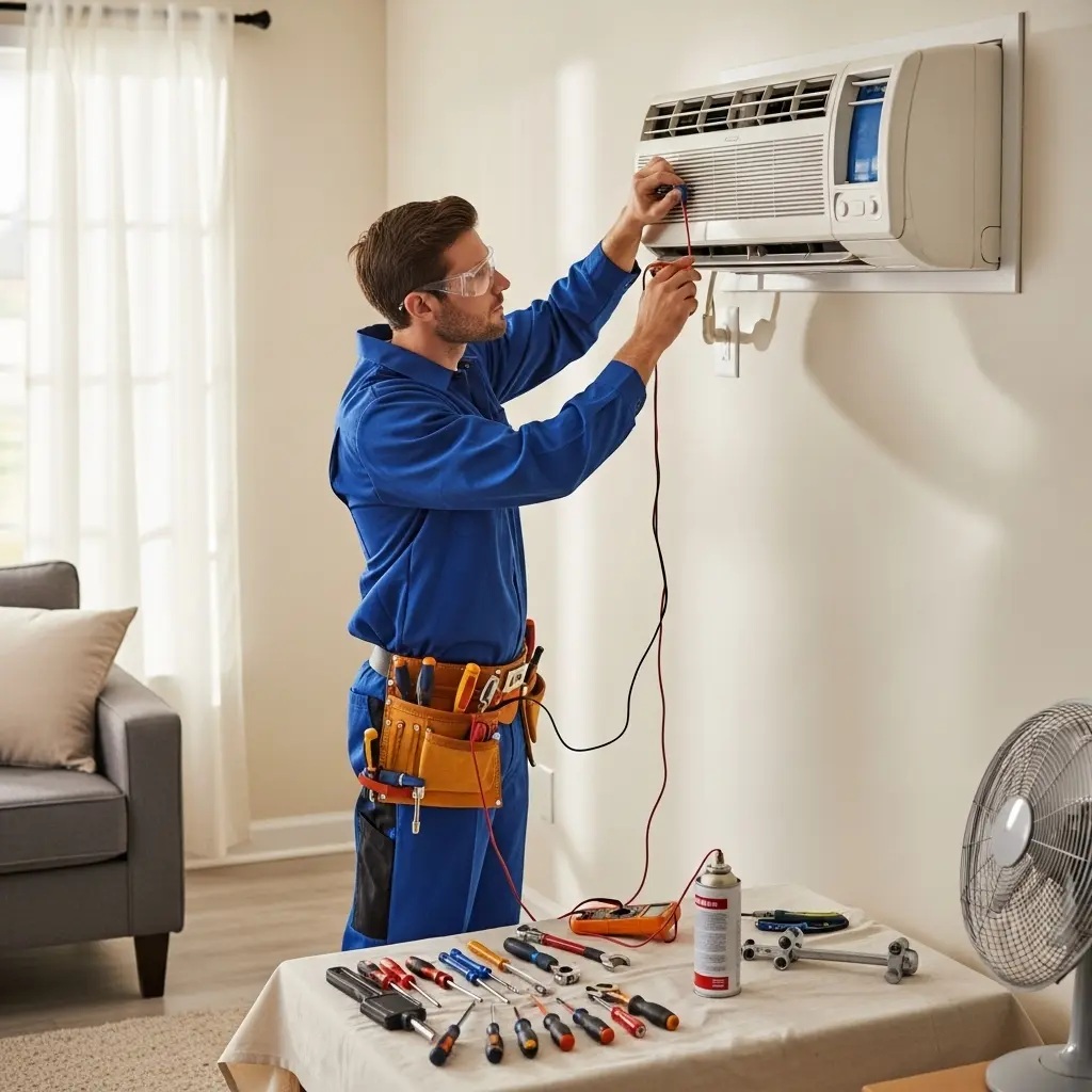 Keçiören Fujitsu Fujitsu klima gaz dolumu ve bakım – Enerji verimliliği artırıldı. - Teknik servis örneği